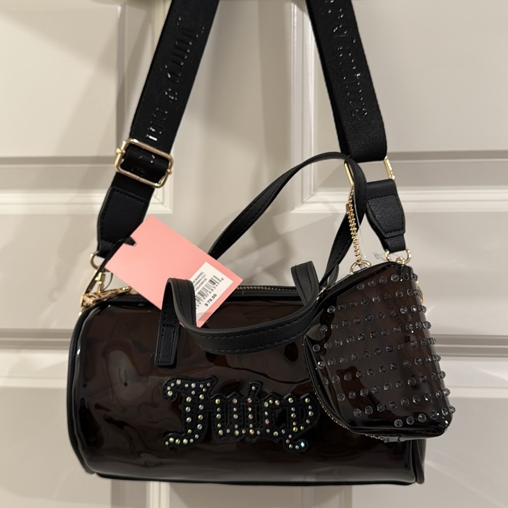 Juicy Couture Black Soft Serve Mini Barrel Transparent Set